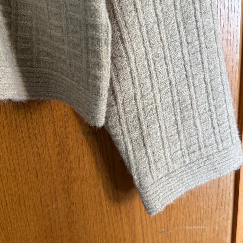 Max Studio Beige Ribbed Cardigan - Picture 6 of 9